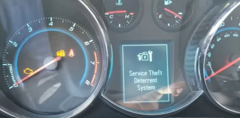 Service Theft Deterrent System Chevy Cruze